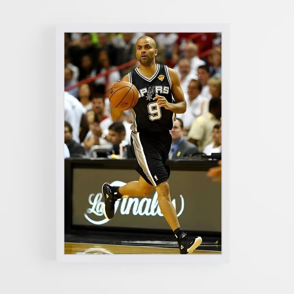 Poster Tony parker précis – affiche Basketball (vue 3)